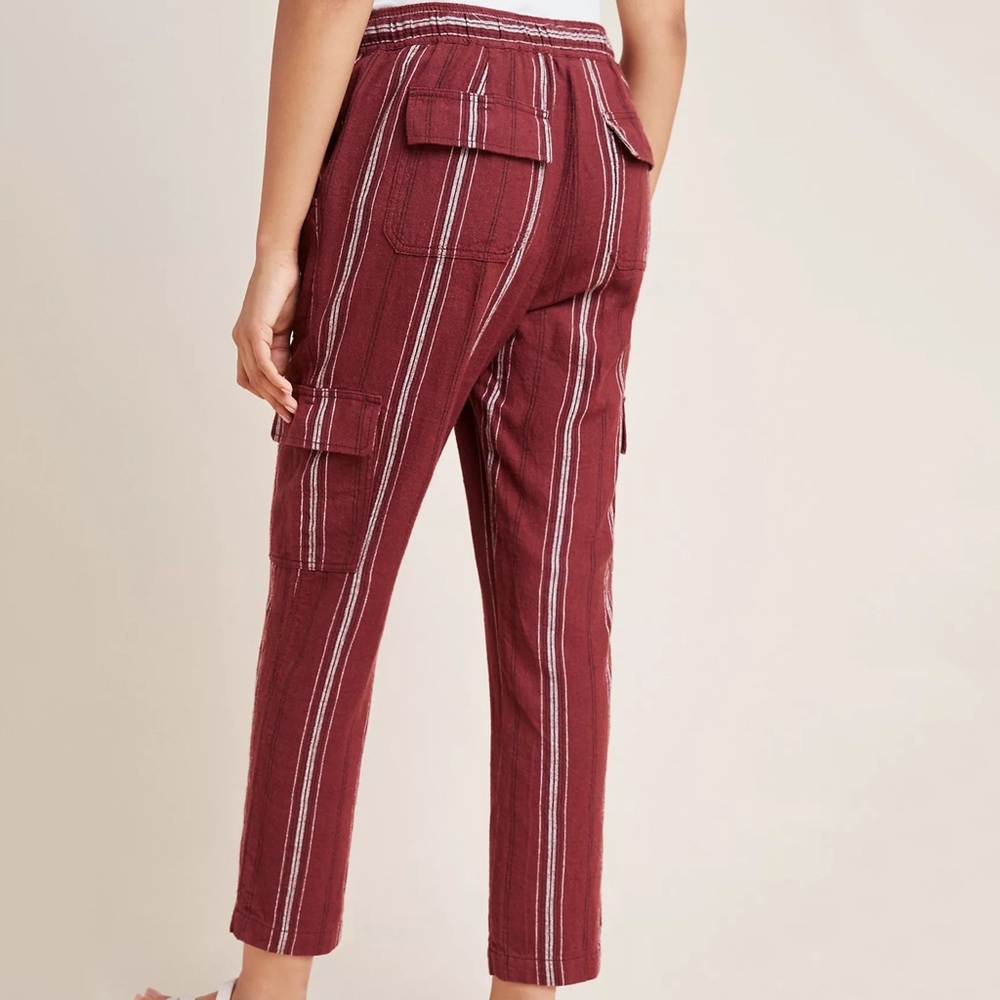 Anthropologie Discoverer Linen Cargo Pants - Picture 2 of 5